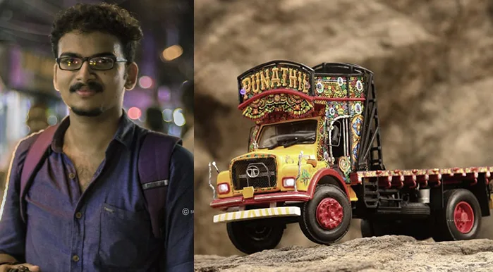 Rahul Vengoor and Lorry Miniature craft