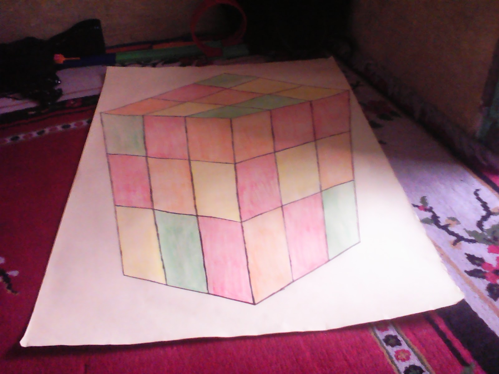 Gambar Rubik 3d Di Jalan