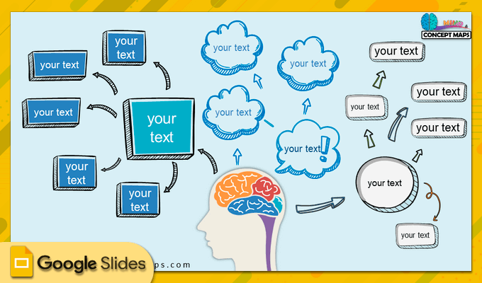 39. Mixed mind map Google Slides template