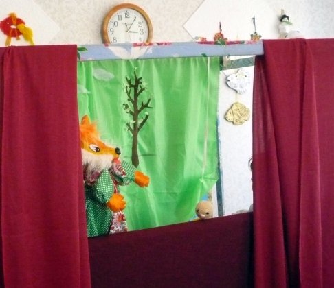 Сценка из спектакля «Колобок». Пасха, 2011 год.