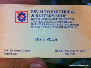 Reys Electrical SHop Address and Contact Numbers