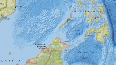 Un terremoto de magnitud 6.0 en la escala abierta de Richter sacudió la región nororiental de Malasia, en la isla de Borneo