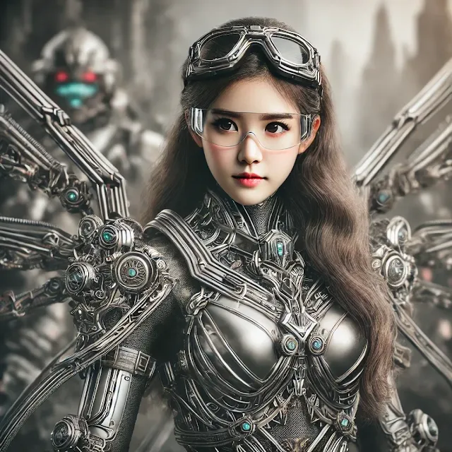 무료이미지 AI 로봇 사이보그 애니메이션