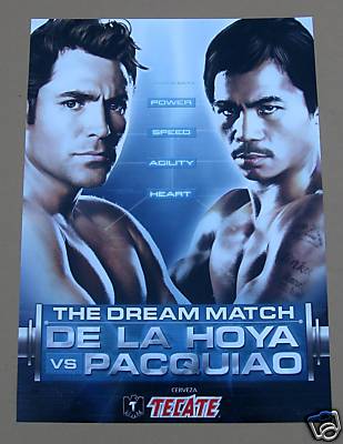 pacquiao de la hoya poster
