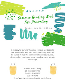 Franklin Library: Summer Reading Book Tote Decorating - June 16