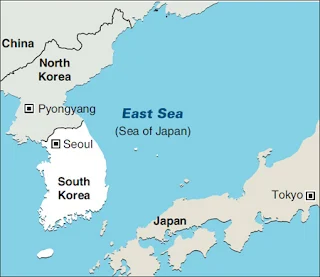 Τα γυμνάσια θα διεξαχθούν στα ανοικτά των ακτών της Νότιας Κορέας και της Ιαπωνίας