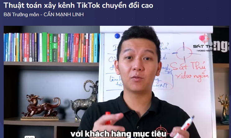 Thuật toán xây kênh TikTok chuyển đổi cao Cấn Mạnh Linh