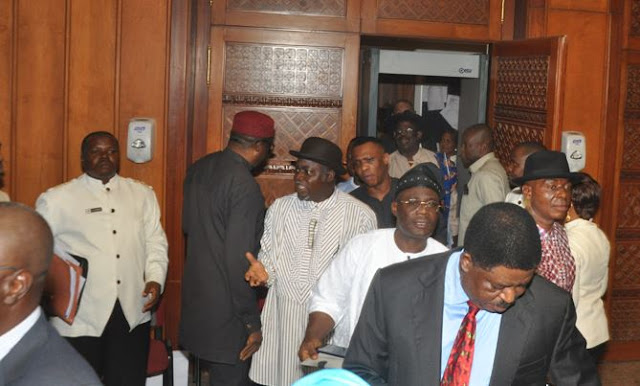 Picture Of The Day: PDP senators angrily walkout to protest Amaechi’s ministerial confirmation