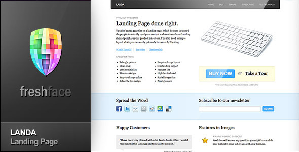 LANDA - Landing Page - Corporate Landing Pages
