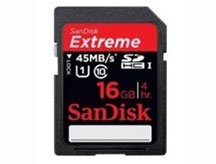 SanDisk Extreme 16GB SDHC Flash Memory Card SDSDX-016G-X46,Black 