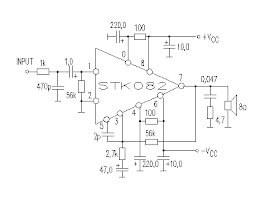 35W Amplifier Circuit by STK082  