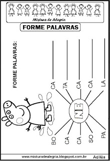 Formação de palavras atividades