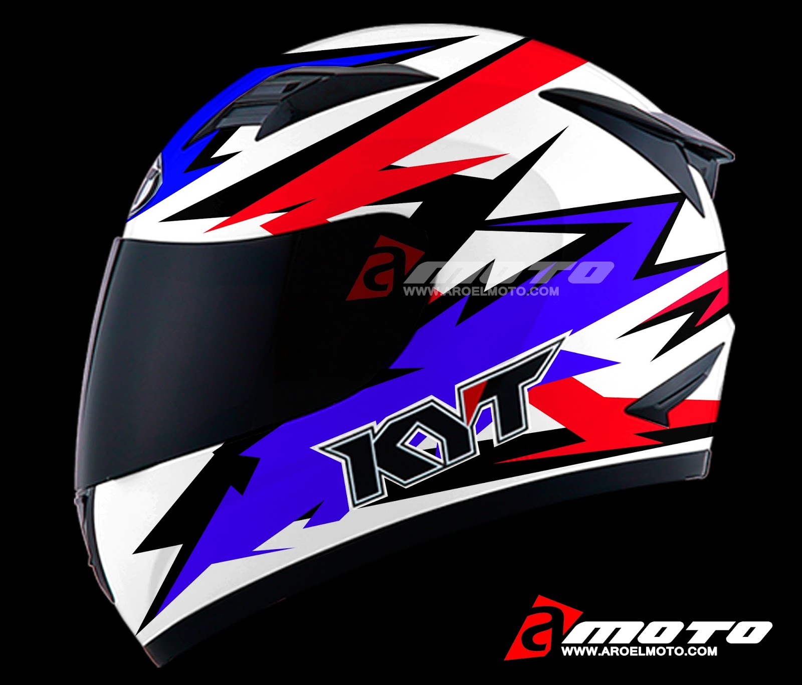 AROELMOTOcom KUMPULAN DESIGN DECAL HELM KYT