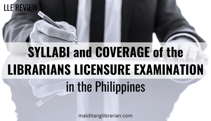 Syllabi and coverage of the Librarians Licensure Examination in the Philippines