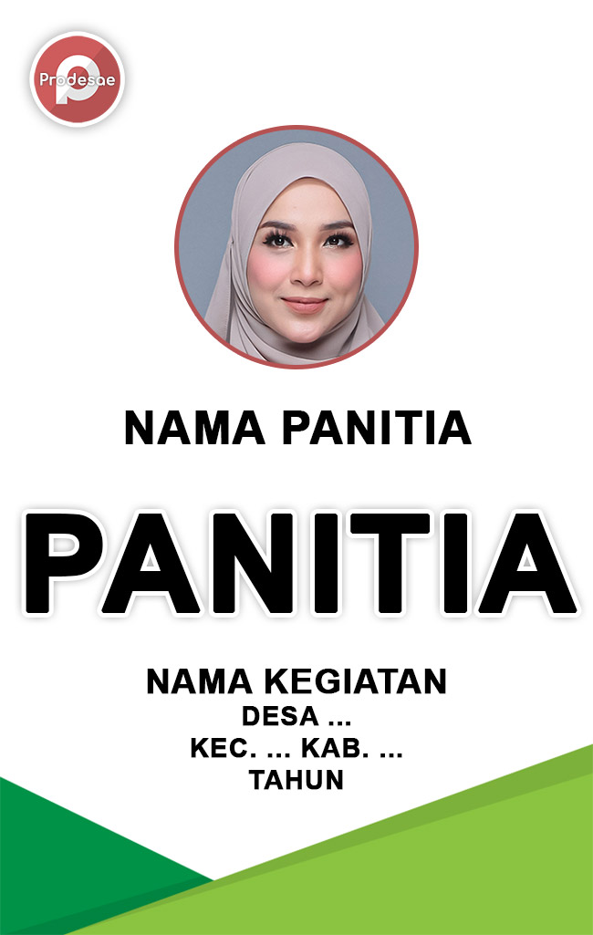 Galeri Desain ID Card Panitia Background Hijau