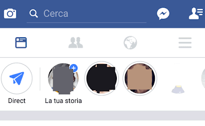 La tua storia su Facebook