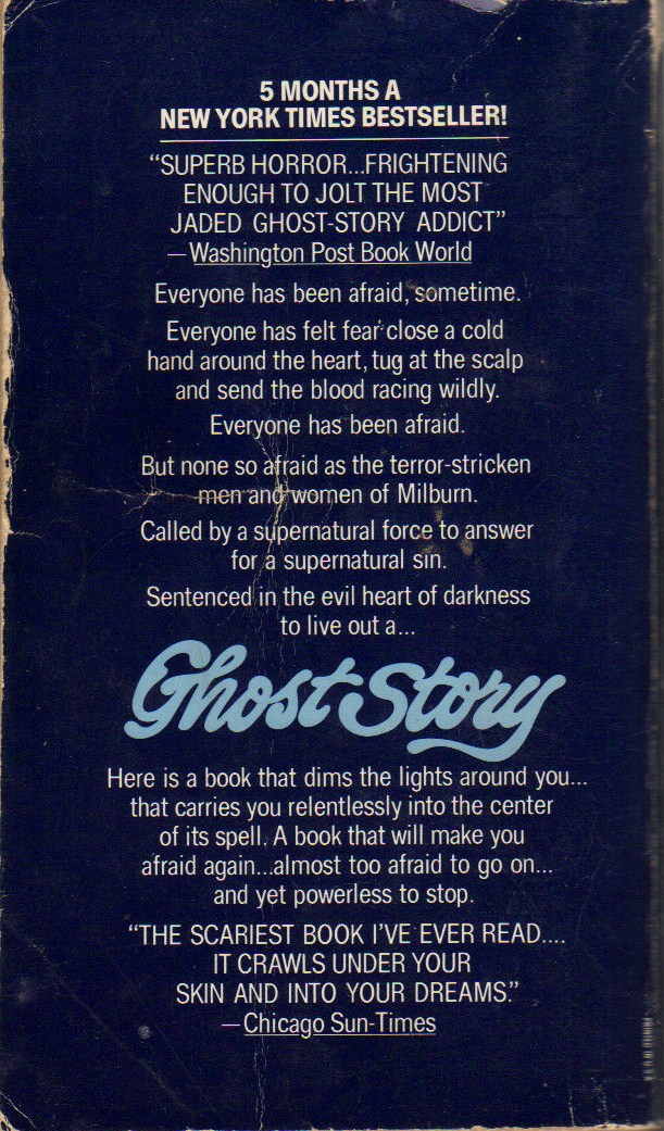 Too Much Horror Fiction: Ghost Story by Peter Straub (1979 ...