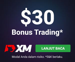 30 USD Bonus Tanpa Deposit XM
