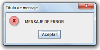 Ventanas de dialogo con JoptionPane