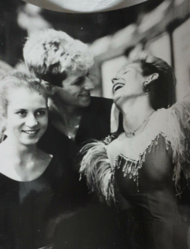 German figure skaters Anuschka Gläser, Stefan Pfrengle and Claudia Leistner