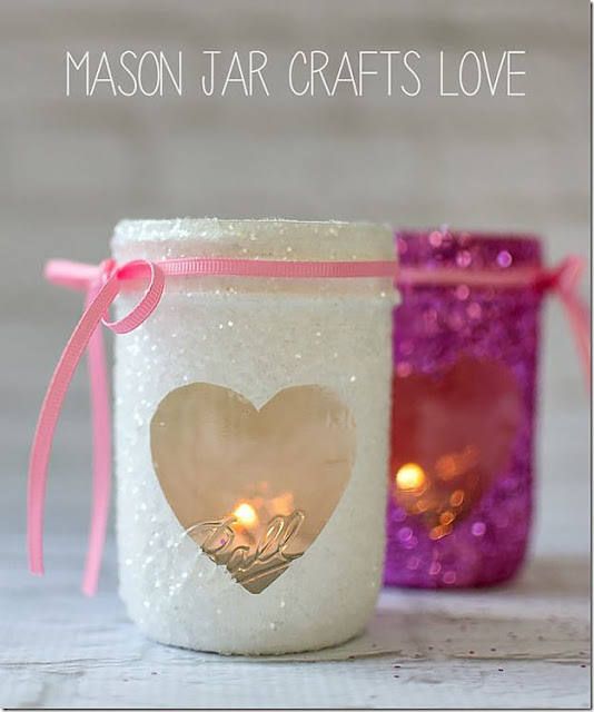 15 Cute DIY Valentines Day Mason Jars Ideas