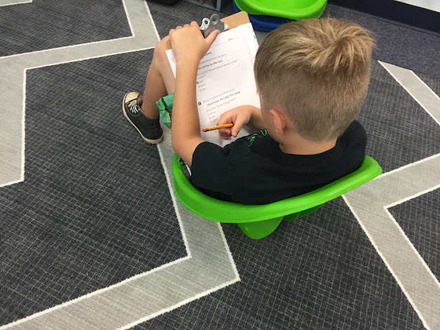 Flexible Seating in a First Grade Classroom