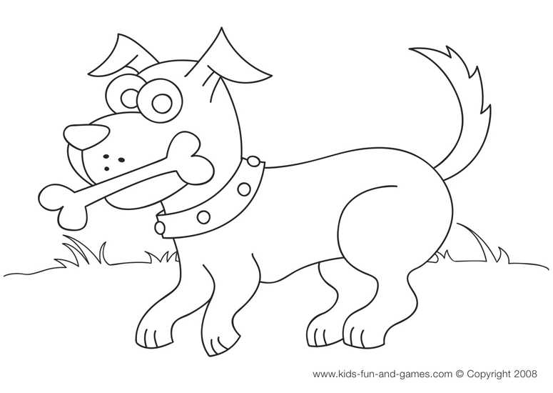Animal Coloring : Funny and Cute Dog Coloring Pages