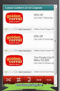 Free Printable Golden Corral Coupons