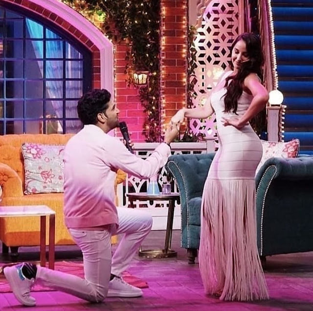 Punjabi Singer Guru Randhawa and Nora Fatehi on The Kapil Sharma Show