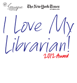 I Love My Librarian logo