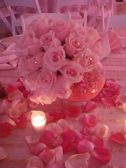 Pink Sweet 16 Centerpiece Ideas