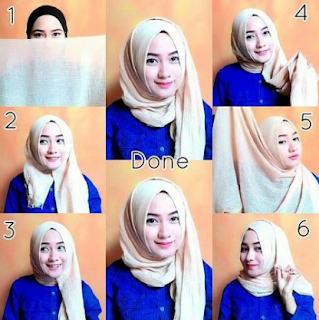 10 Gambar dan Cara Memakai Hijab Pashmina