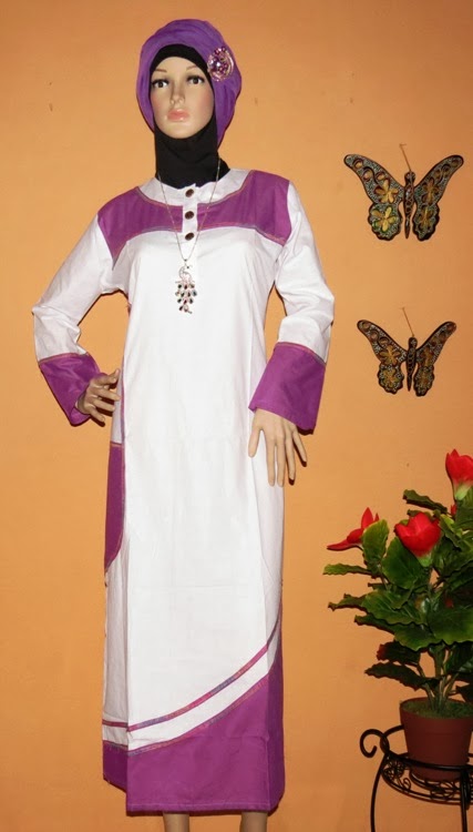  Baju  gamis katun  terbaru GK2256 Grosir Baju  Muslim Murah 