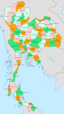 Map of Provinces of Thailand
