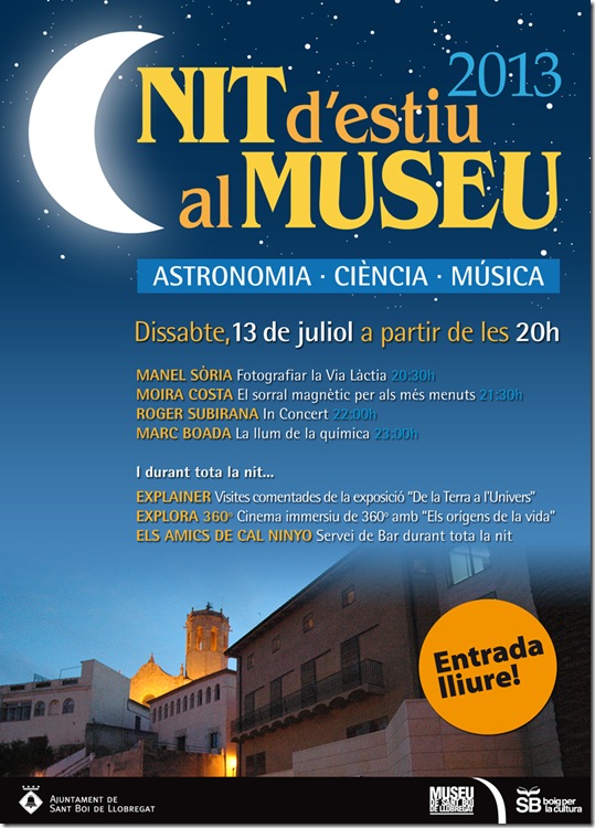 2013-07-12 Nit d'estiu al Museu (Cartell)