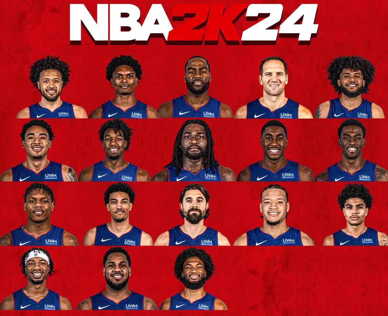 NBA 2K24 Detroit Pistons 20232024 Headshots Pack