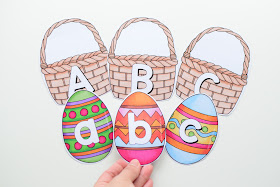 Easter Eggs Letter and Number Cards