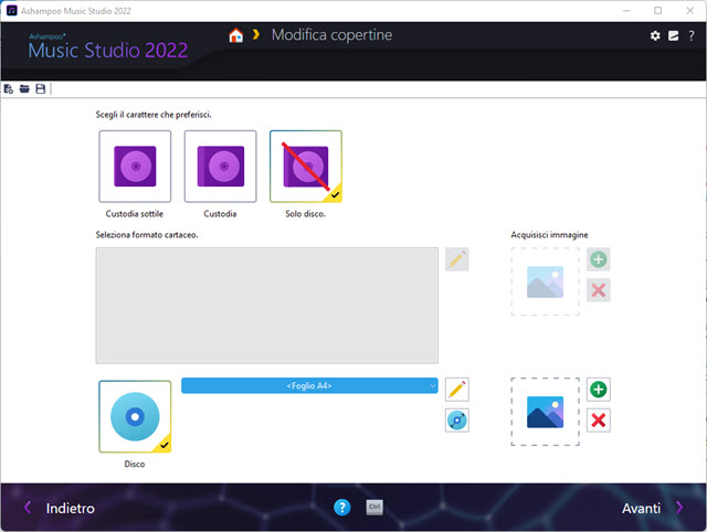scelta della copertina per il CD