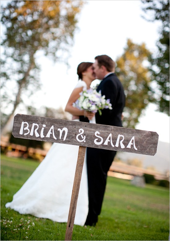 Etsy Find His Her Names Rustic Wedding Sign