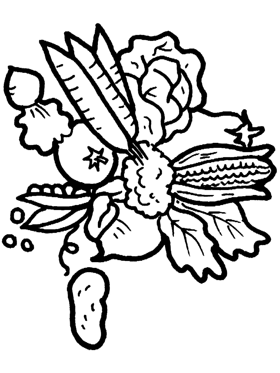 Download Coloring Pages Of Fresh Fruit and Vegetables | Team colors