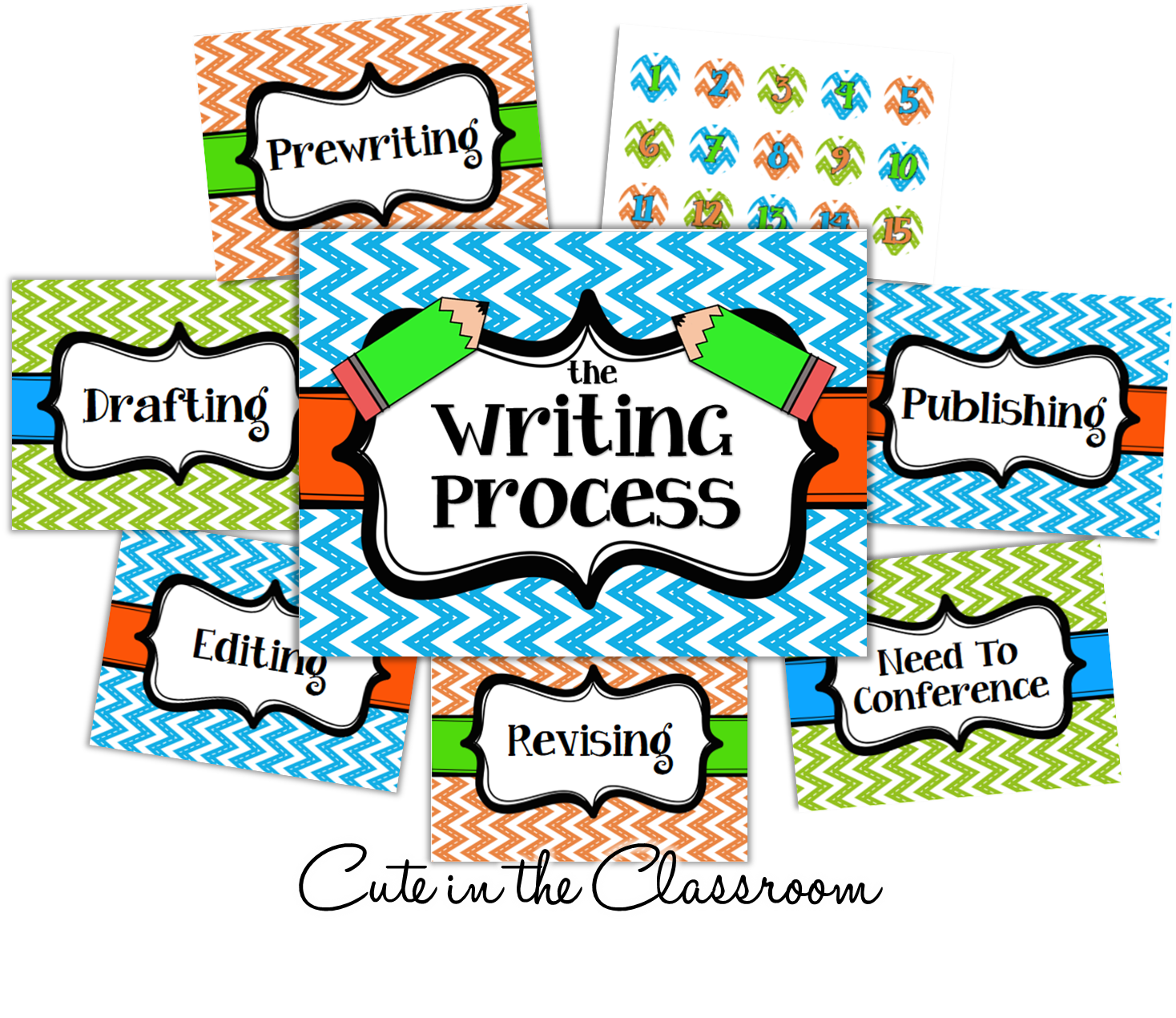 http://www.teacherspayteachers.com/Product/The-Writing-Process-Chart-FREEBIE-1351802