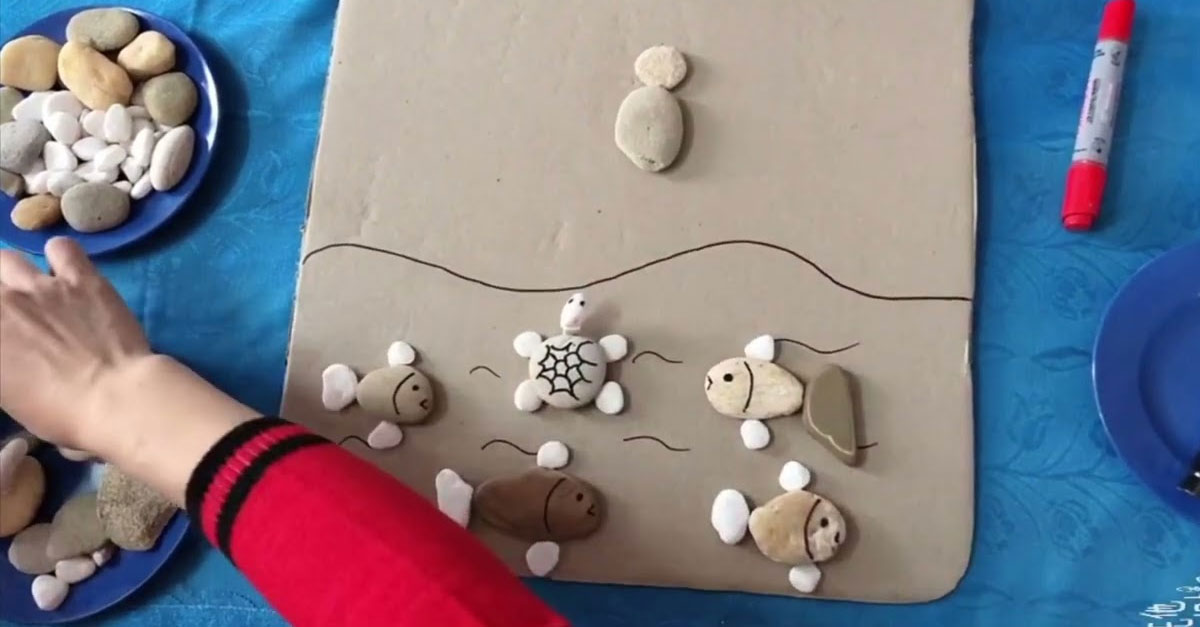 Giáo án phát triển thẩm mỹ 5-6 tuổi - Đề tài: Tạo hình từ các viên đá, sỏi