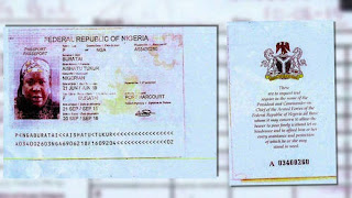 Passport of General Buratai's second wife Photo Credit: Sahara Reporters