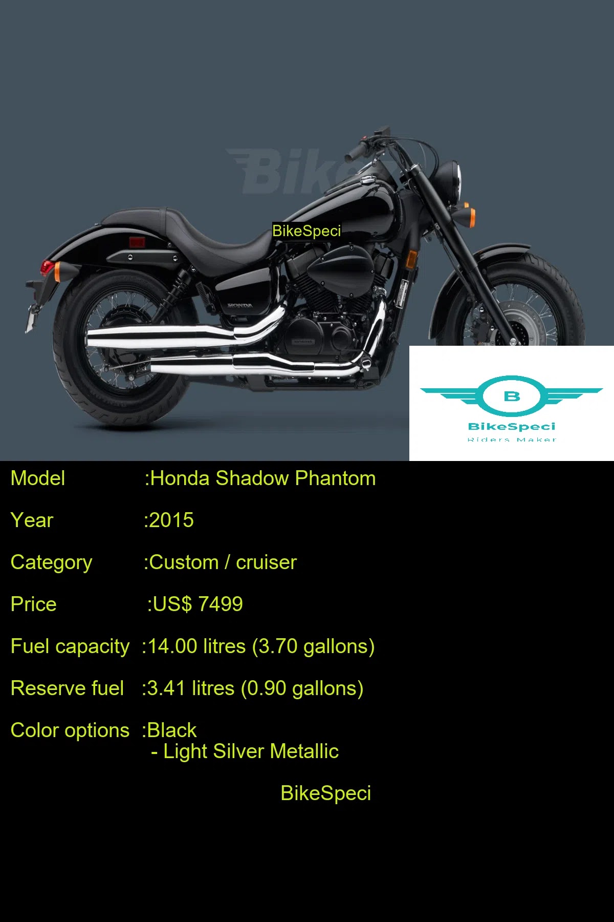 Honda Shadow Phantom Price Photos Millage Speed Colours Etc