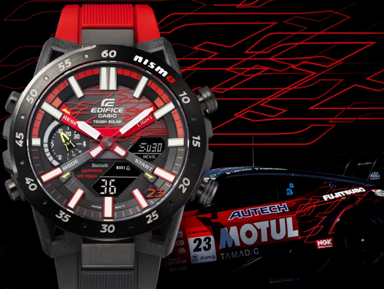 Casio will release a new EDIFICE that incorporates design cues from the NISMO Ace racing car