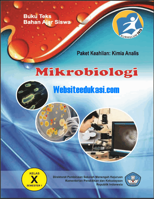  Buku  Mikrobiologi Kelas X SMK Paket Keahlian Kimia Analis 