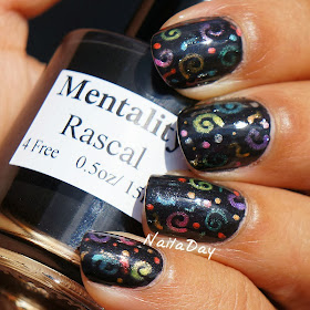 NailaDay: Mentality Rascal with gel pen design