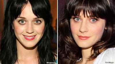 Zooey Deschanel and Katy Perry