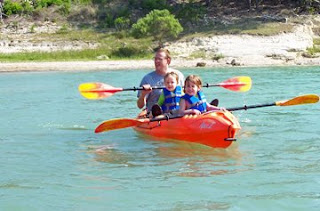 in the kayak