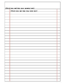 Blank Lined Paper